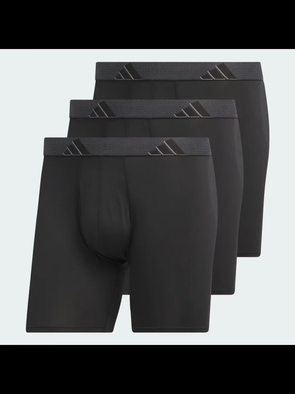 Men's Black Performance Boxer Briefs - 3-Pack Small Sz